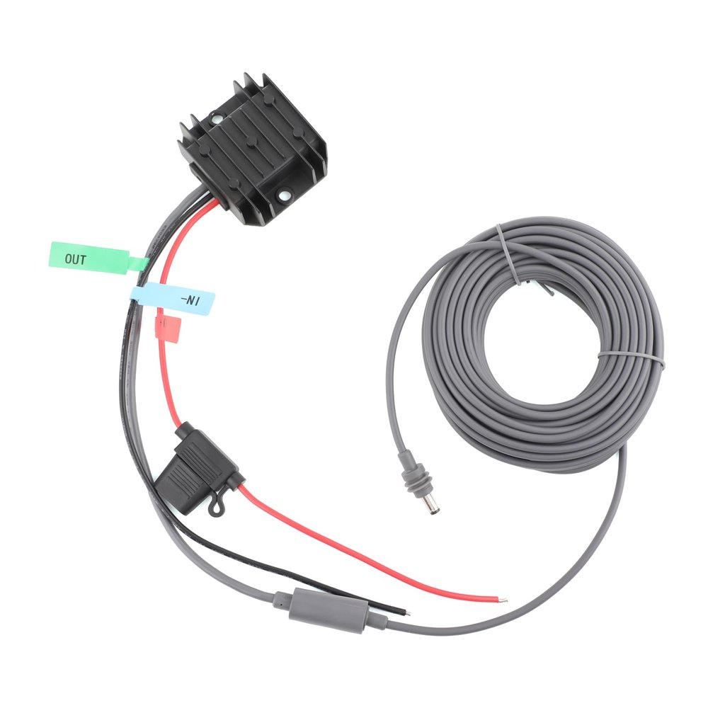 WSOLDMA for Starlink Mini DC Step Up Converter 12/24V to 30V 3.5A, Boost Regulator with Female Plug and Fuse, 9-28V Input for RV Accessories,with Extension Cable 20M