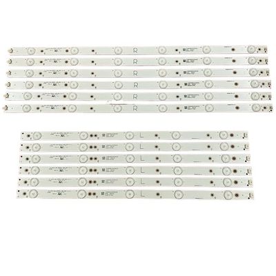 FENSAJRD LED Backlight Strip(12) Fit for 49PUF6701/T3 49PUH4900/88 49PFS5301/12 GJ-2K15-XM-D2P5C1-490-D611-C1-L R GJ-2K16-490-D611-P2 01N27