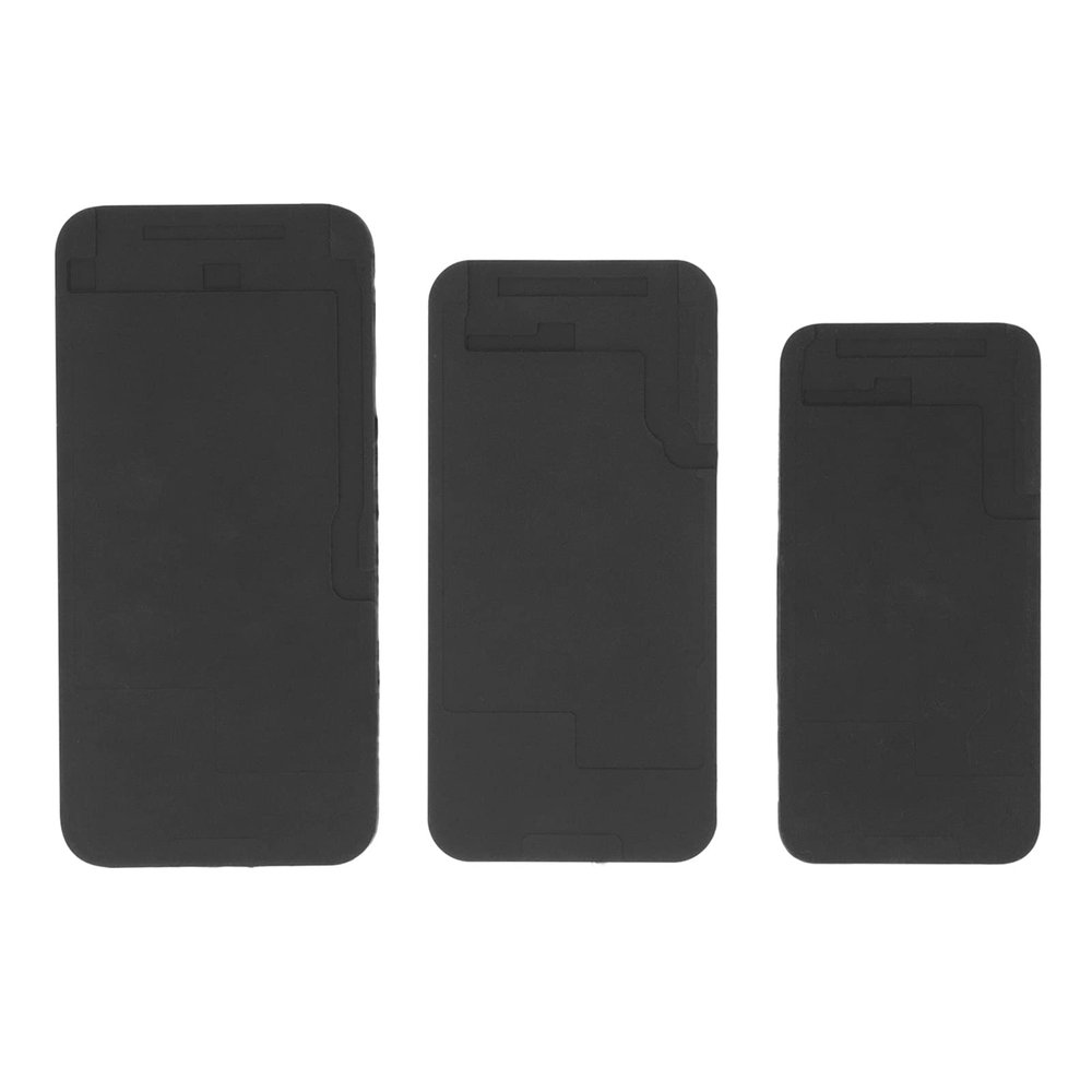 DANAIXZ 3 Pcs LCD Screen Adsorption Pad Premium Rubber Mobile Phone Screen Glue Removal Fix Mat for Series 13mini 13pro 13pro Max High Temperature Flexible Repair Tool
