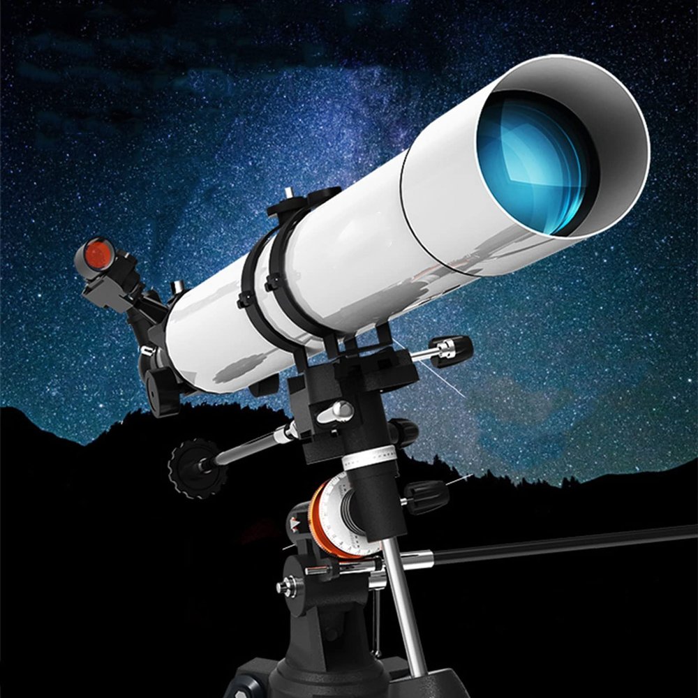 LSLYTQ Spacmirrors Telescope with Mobile Phone Holder, Telescopes for Adults, 900x80mm AZ Astronomical Telescope,Telescope for,Telescopes for Adults Astronomy
