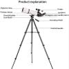 LSLYTQ Telescope for Beginners Adults,80 Mm Aperture 400mm Astronomy Telescope with Adjustable Tripod Backpack,Telescope for,for Indoor/Outdoor view 2