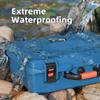 Starlink Mini Hard Shell Travel Case - Waterproof EVA Carrying Bag with Secure Lock Custom for Starlink Mini Router, Power Supply Shockproof Protection for Outdoor Adventures Blue view 3