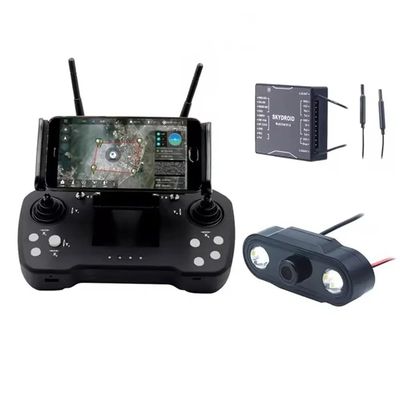 YILIANDE for Skydroid T12 for Control Three-Body Camera 20km Digital Map Transmission w/ R12 Receiver 4 in 1 for Protection Machine(with 3-Body Carmera)
