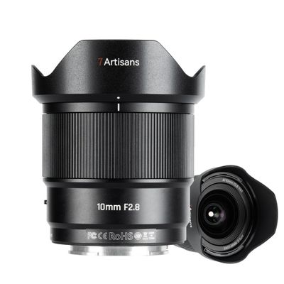 7artisans AF 10mm F2.8 Auto Focus APS-C Mirrorless Cameras Lens,105.3 Ultra Wide Angle for Vlogging/Selfies/Video/Travel/Portraiture/Street Photography/Humanistic Subjects (for Fuji X-Mount)