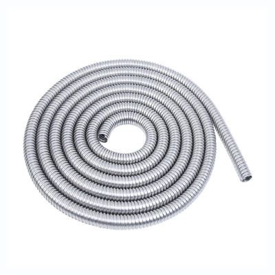 1m 304 Stainless Steel Corrugated Pipe Wire Line Cable Conduit Protection Hose Tube - Flexible DIY Cable Sleeve(12mm)