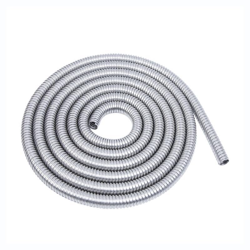 1m 304 Stainless Steel Corrugated Pipe Wire Line Cable Conduit Protection Hose Tube - Flexible DIY Cable Sleeve(12mm)