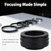 M42 to M42 Adjustable Focusing Helicoid Lens Adapter Macro Tube 25-55mm Length - Fine Focus Control, Durable Aluminium Alloy, Ideal for Macro Photography view 4