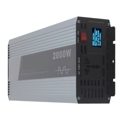 2000W Pure Sine Wave Solar Power Inverter Output Excellent Stable Pure Sine Wave with Fault Prompts Display(12V)