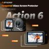 AMAZEAR Lens Screen Protector for DJI Osmo Action 6 Accessories (6 Pack), Action6 Pro Tempered Glass Screen Protector OLED Display, Full Protection, Ultra HD, 9H Hardness, Scratch Resistant view 2