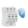 1pc AC SPD 3P 3 Phase 20KA 40KA 60KA 275V 385V 420V House Lightning Surge Protector Protective Low-voltage Arrester Device(385V,20-40KA) view 2