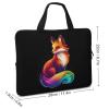 Colorful Fox Laptop Bag Lightweight Computer Bag Carrying Case for Work Business view 3