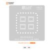 Amaoe BGA496 RAM Steel Mesh Repair Platform Kit,LPDDR Tin Planting Platform BGA496 Steel Mesh.4PCS.BGA496 RAM-4in1 0.12mm Stencil,Magnet Base,Scraper,Mobile Motherboard Repair Accessories. view 4