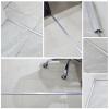 Metal Cable Concealer for Wood Floors - 39 Inch Ethernet Cord Cover, Self-Adhesive Wire Management Kit, Waterproof & Durable(White,Width 47mm) view 4