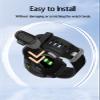 10 Pack Charger Port Protector for Garmin Forerunner 55,BOVUGAC TPU Dust Plug Anti-dust Plugs Compatible for Garmin Forerunner 158.-Clear Black view 3