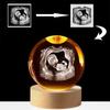 Custom Ultrasound Crystal Ball Lamp Personalized Baby Sonogram Keepsake Gift, Pregnancy Reveal, Baby Shower Present, Nursery Night Light (6CM) view 2