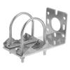 CAXUSD Outdoor Aluminum Alloy Antenna Mount Bracket Shaped Clamp for Pole Mounting Network Antenna Support for Wall Pole Installation Compatible with Extenders view 1