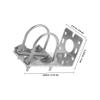 CAXUSD Outdoor Aluminum Alloy Antenna Mount Bracket Shaped Clamp for Pole Mounting Network Antenna Support for Wall Pole Installation Compatible with Extenders view 2