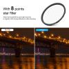ARTCISE Star Filter 8 Point Cross Screen Lens Filter for DSLR Camera Starburst Effect Filter for Night Photography Light Streaks Cityscapes Holiday Lights (39mm) view 4