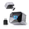 OTTOCAST Mini Pot 2025 2-in-1 Wireless CarPlay & Android Auto 2-in-1 Adapter, Plug & Play, 5GHz WiFi, Auto Connect for iPhone & Android, Fits 98%+ OEM Wired CarPlay Cars view 1