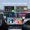 OTTOCAST Mini Pot 2025 2-in-1 Wireless CarPlay & Android Auto 2-in-1 Adapter, Plug & Play, 5GHz WiFi, Auto Connect for iPhone & Android, Fits 98%+ OEM Wired CarPlay Cars view 4