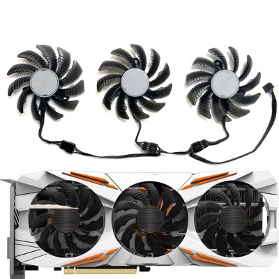 0.35A 75MM T128010SU 4PIN DC12V GPU Fans for GIGABYTE GTX1080ti 11GB Gaming Graphics Card Cooling Fan (Fan-D)