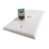 CAT.8 RJ45 Wall Plate with CAT8 Jack LAN for 40GB Network Socket (White) view 3
