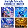 Kids Cartoon Projector Lamp, 21 Slides Cartoon Robot Car Projection Lamp, Universe Starry Sky LED Decor with 360 Rotation Silent Kid Night Light for Christmas Birthdays Gifts view 3