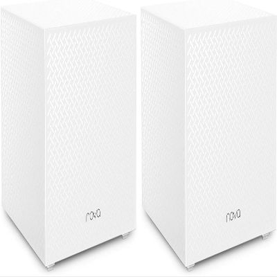 Tenda Nova Mesh WiFi System MW12 - Covers up to 4000 sq.ft - Tri-Band AC2100 Whole Home WiFi Mesh System - Gigabit Mesh Router for 100+ Devices - Dual-Band Mesh Network - 3 Gigabit Ports - 2-Pack