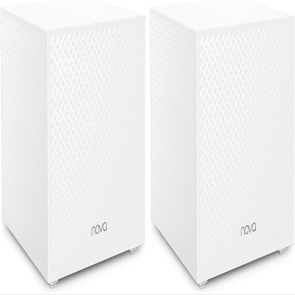 Tenda Nova Mesh WiFi System MW12 - Covers up to 4000 sq.ft - Tri-Band AC2100 Whole Home WiFi Mesh System - Gigabit Mesh Router for 100+ Devices - Dual-Band Mesh Network - 3 Gigabit Ports - 2-Pack