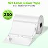 3-Rolls Thermal Labels Compatible with SUPVAN T50M Pro,ETIKEZ PM260,NDYIN N20 and ORGSTA T003 Label Maker Tape, 50x30mm(1.97"x1.18"),230 Labels/Roll,Self-Adhesive Thermal Labels,White view 2