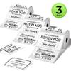 3-Rolls Thermal Sticker Label Paper Compatible with SUPVAN T50M PRO,ETIKEZ PM260,NDYIN N20 and ORGSTA T003 Label Maker Tape, 50x40mm(1.97"x1.57"),180 Labels/Roll, for Barcode, Address, Name Tag,White view 1