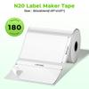 3-Rolls Thermal Sticker Label Paper Compatible with SUPVAN T50M PRO,ETIKEZ PM260,NDYIN N20 and ORGSTA T003 Label Maker Tape, 50x40mm(1.97"x1.57"),180 Labels/Roll, for Barcode, Address, Name Tag,White view 2