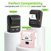 3-Rolls Thermal Sticker Label Paper Compatible with SUPVAN T50M PRO,ETIKEZ PM260,NDYIN N20 and ORGSTA T003 Label Maker Tape, 50x40mm(1.97"x1.57"),180 Labels/Roll, for Barcode, Address, Name Tag,White view 3