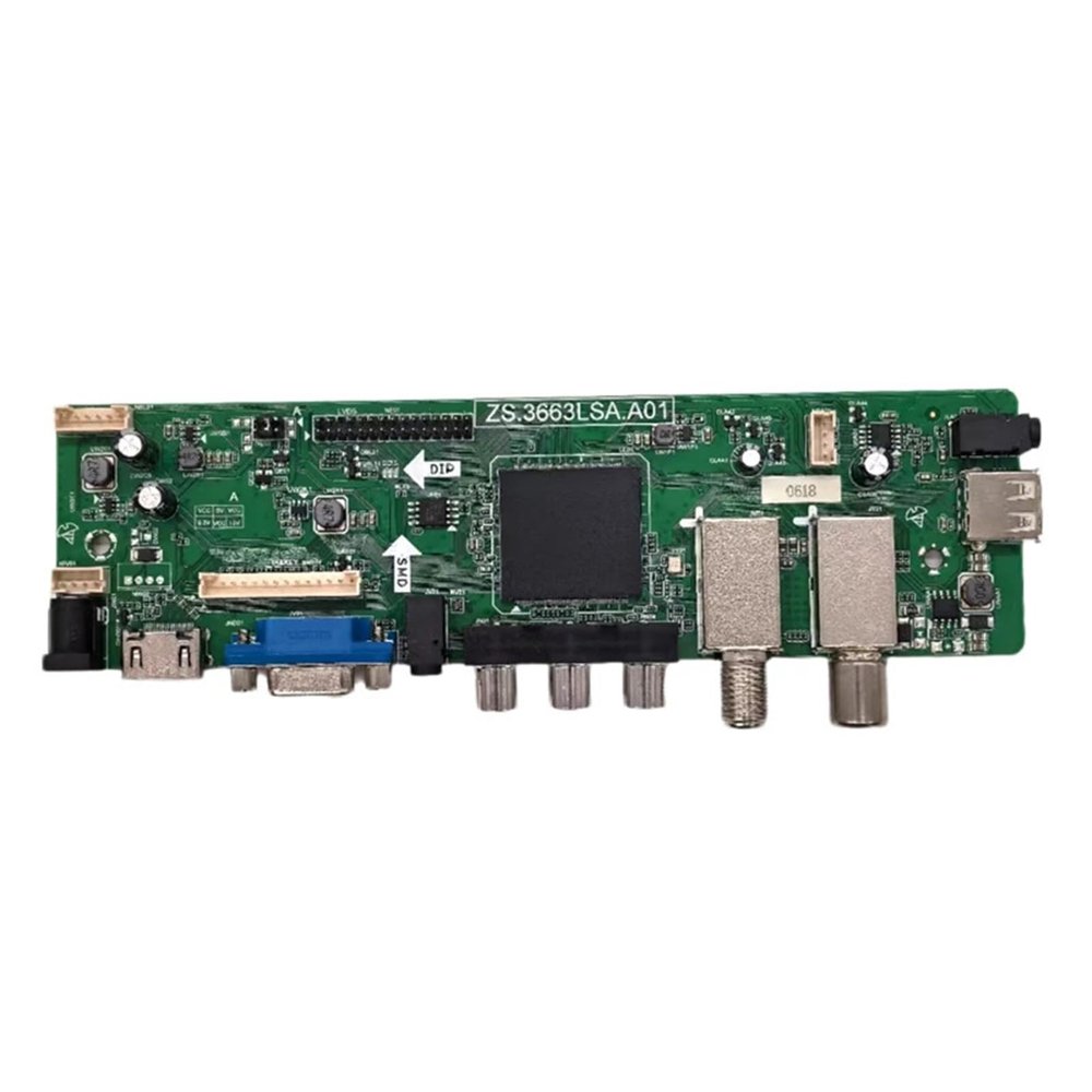 LCD TV Motherboard ZS.3663LSA.A01 ZS.S663.A01R00 Digital Standard DVB-T2 DVB-S2 TNT(1280X1024)
