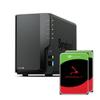 Synology DS225+ 2-Bay Diskstation NAS (Intel Celeron J4125 Quad-Core, 2 GB Non-ECC DDR4 SODIMM 1 x 2,5 GbE und 1 x 1 GbE RJ-45 LAN-Port) 8TB Bundle with 2X 4TB Seagate Ironwolf view 1