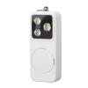 Dpofirs Safe Personal Alarm Keychain for Women, 150dB Siren with 4 Lighting Modes, USB C Rechargeable LED Light, for Night Walking, Running, Hiking, Travel, Camping (White) view 1