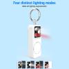 Dpofirs Safe Personal Alarm Keychain for Women, 150dB Siren with 4 Lighting Modes, USB C Rechargeable LED Light, for Night Walking, Running, Hiking, Travel, Camping (White) view 3