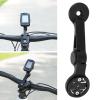 Cufaee Bike Out Front Extended Mount, Aluminum Alloy Handlebar Extended Bike Computer Mount, Adjustable Angle Out Front Stem Mount view 3