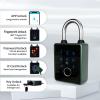 Yoidesu Fingerprint Smart Padlock Lock, APP Control Fingerprint Lock with Key Backup, IP65 Water Proof Smart Keyless Padlock for Travel, Gym Locker & Outdoor Gatres (TT Lock APP) view 2