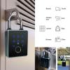 Yoidesu Fingerprint Smart Padlock Lock, APP Control Fingerprint Lock with Key Backup, IP65 Water Proof Smart Keyless Padlock for Travel, Gym Locker & Outdoor Gatres (TT Lock APP) view 3