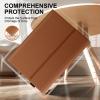 XFYKJIN for Microsoft Surface Pro X/Pro X Plus 13" Case (2019-2024), Premium Leather Protective Cover with Slim Pen Holder & Kickstand, Type Cover Compatible, Auto Sleep/Wake, Brown view 3