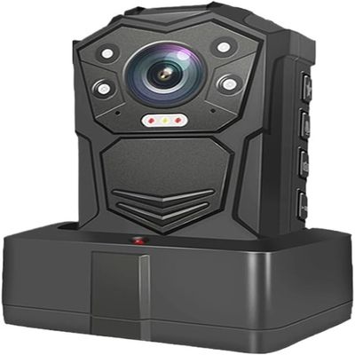 Body Camera, HD 1296P Police Equipment, Black, Metal, 94x60x34mm, Night Vision, GPS Tracking, Voice Recorder, H22 Model, Security Monitoring, with USB Cable, Charger, Clip (128G)