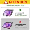 YBFJCE Case for Lenovo Idea Tab 11 inch 2025, Slim Stand Shell Protective Case with Pencil Holder, PU Leather Folio Cover for Lenovo Idea Tab 11" 2025 (TB-336ZU/TB-336FU), Pink view 2