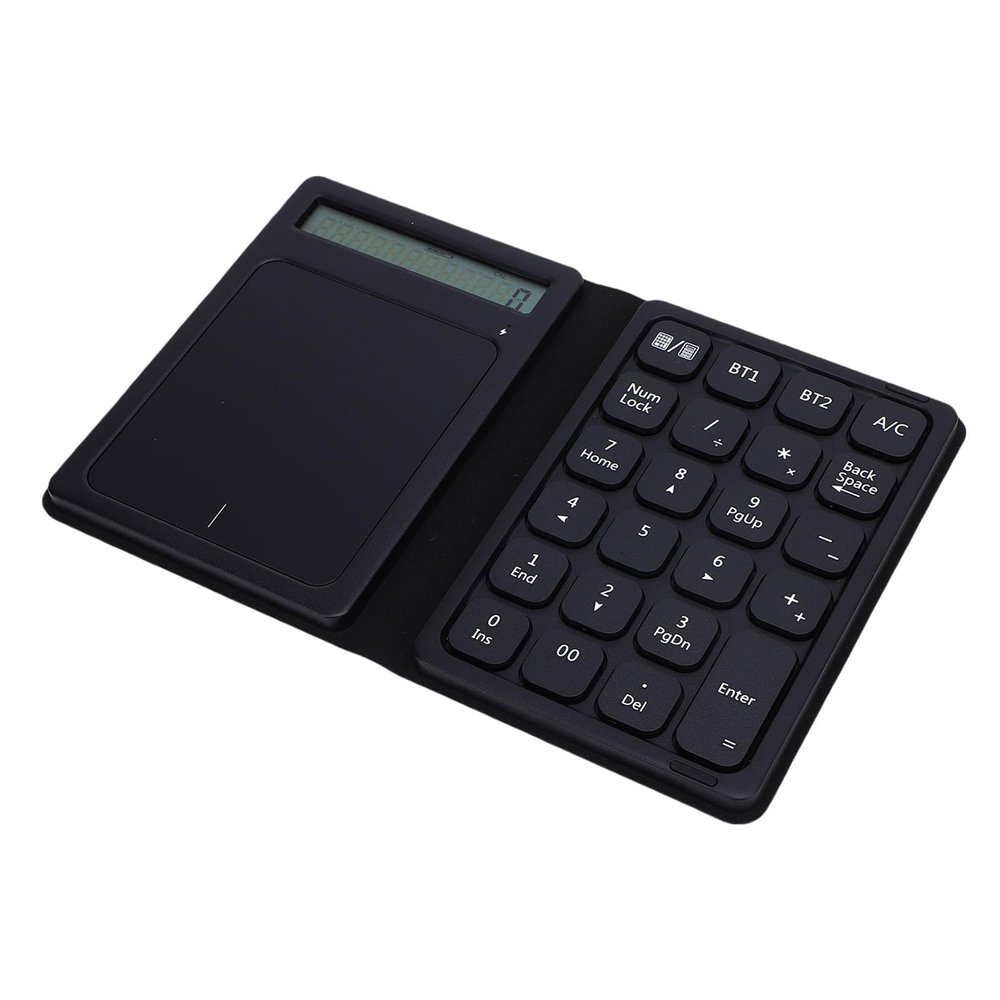 Pomya Portable Accounting Keypad Number Pad for Laptop, Rechargeable Bluetooth Number Pad with Display Calculator for PC