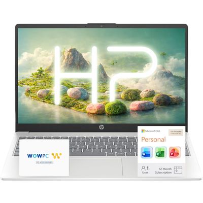 HP 15.6" Business Laptop Computer with Microsoft 365  2026 Edition  Copilot AI  Intel 4-Core N100 CPU  1.1TB Storage (1TB OneDrive + 128GB UFS)  Windows 11  w/o Mouse