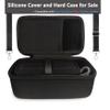 JCHPINE Silicone Cover and Hard Carrying Case for Bose SoundLink Plus Speaker, Protective Silicone Case with Handle and Shoulder Strap (Black Case) view 2