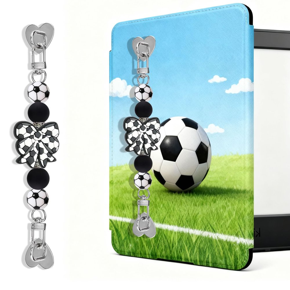 FRZSHENG Soccer Beaded Hand Strap for Kindle E-Reader