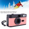Wisoqu 35mm Film Camera, Point and Shoot Camera, 28MM f/8 Lens, Built in Flash, Support 135/35mm Black and White or Color Films, Take Photos Immediately (Black Roseate) view 4