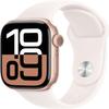 Apple Watch Series 10 [GPS + Cellular, 46mm] - Rose Gold Aluminum Case with Light Blush Sport Band, M/L (Renewed Premium) view 1
