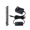 12V 1.5A Power Supply Adapter 100-240V 50-60Hz AC to DC 12 Volt 1.5 Amp Switching Power Supply Converter Transformer DC 12V Power Cord with Switch 6.2FT, 5.5x2.5mm Tip & 14 Plugs for Camera Speaker view 1
